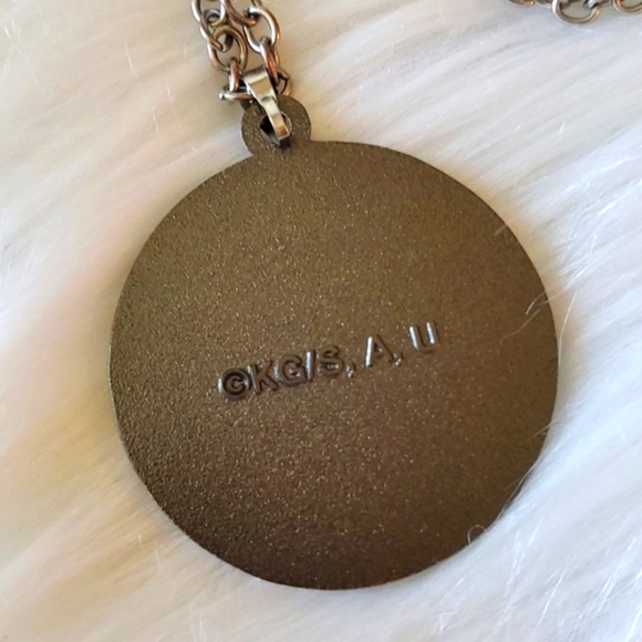 Hot Topic Demon Slayer: Kimetsu No Yaiba Nezuko Circular Enamel Pendant Necklace - Picture 7 of 10